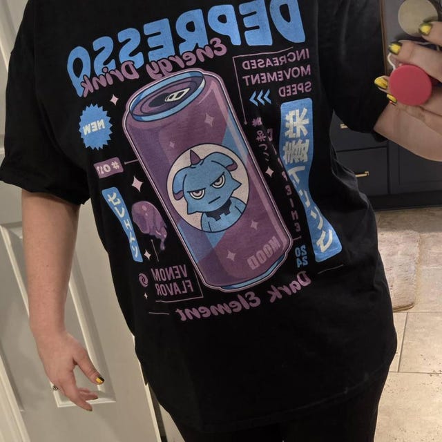 Depresso Energy Drink Unisex T-shirt // Palworld Video Game
