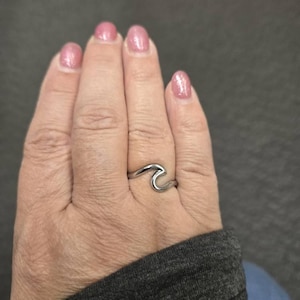 Review photo by Etsy buyer for Wave Ring