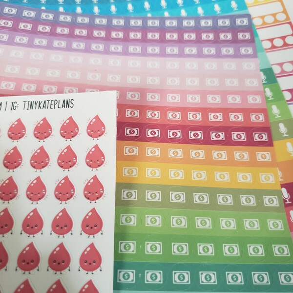 39 Weekly Habit Tracker Quarter Box Planner Stickers, Erin Condren Life ...