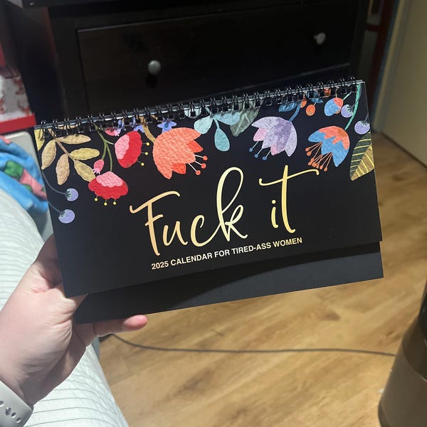 2025 Funny Swear Sarcastic Wall Calendar for Women, Friends, Coworkers