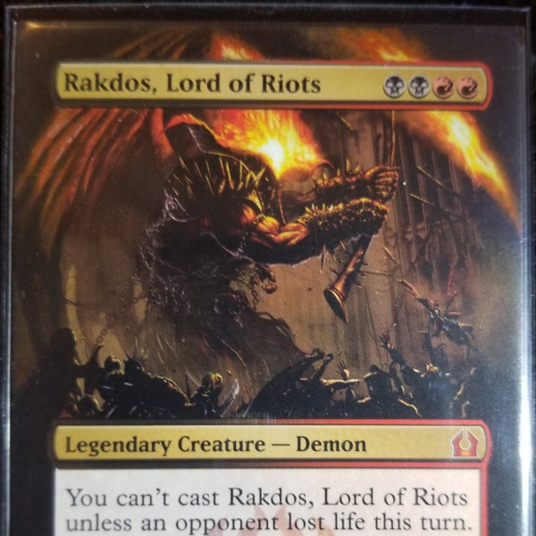 Mtg Altered Art Card Rakdos, Lord of Riots - Etsy