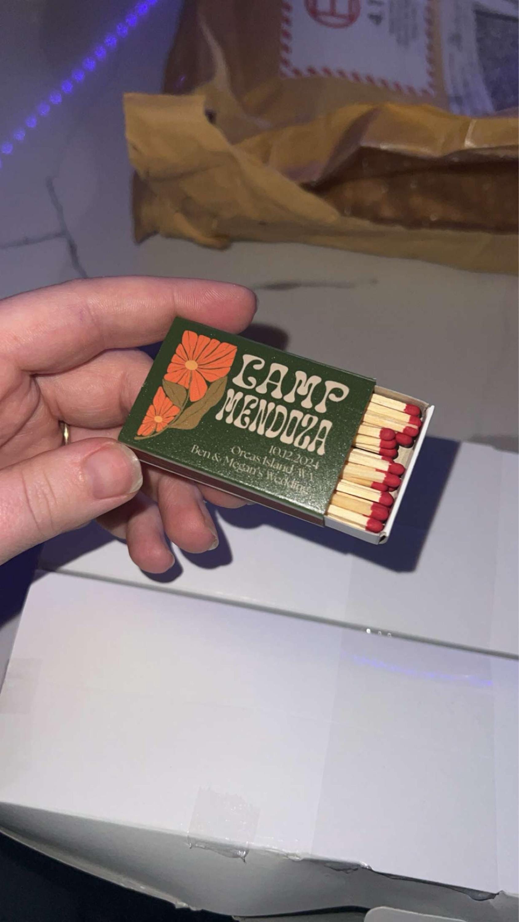 Bulk Custom Vintage Matches - Personalized Matchboxes -  Favor Matchboxes - Vintage Decor - Bridal Shower - Boho wedding - Rustic wedding