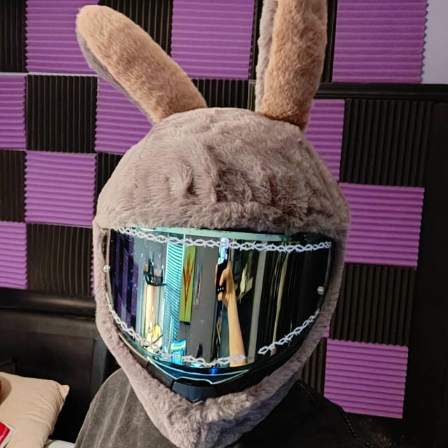 Full Face Helmet Motorcycle Cap Bunny Funny Crazy Case For Modular