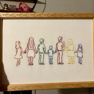 Happy Family Line Art, Mom Dad Baby Print, Printable Boho Art, Family ...