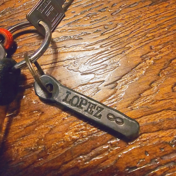 6 Tally Marks Iron Anniversary Key Chain Gift. 6th Anniversary Keychain ...