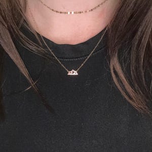 Customer photo, Mountain Peak Necklace