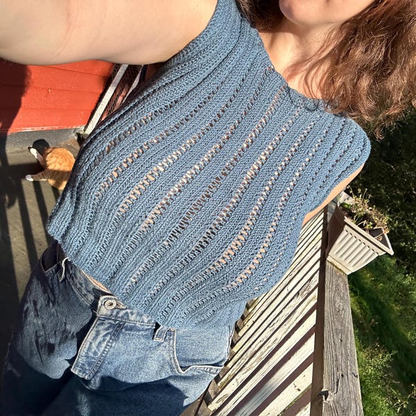 Crochet Mock Neck Top PDF Pattern (mallory Mock Neck) - Etsy