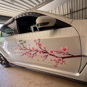 Sakura Cherry Blossom Car Livery, Japanese Side Car Vinyl Decal