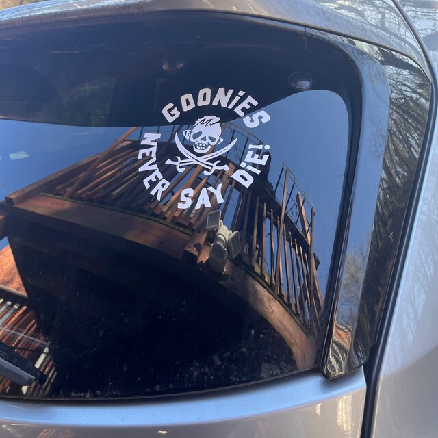 Goonies Never Say Die Vinyl Waterproof Sticker Decal Car Laptop Wall Window Bumper Sticker 5