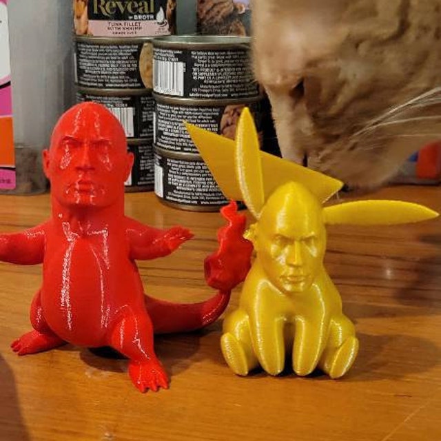 3Dプリント「ポケロック」ポケモンフィギュア - ギャグギフト