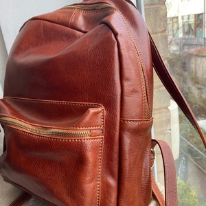 Leather Backpack Brown Leather Backpack 