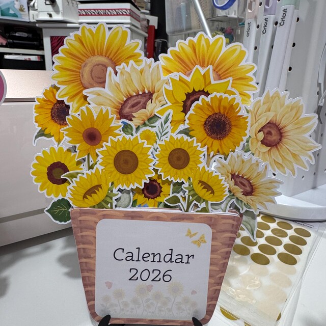 July 2025- December 2026 Sunflowers Wall Calendar 18 Month | 12" X 24" Open | Giftable Flowers Calendar 2026 | Thick & Sturdy Paper For Organizing & Planning | Pacific Waters Press (Sunflowers