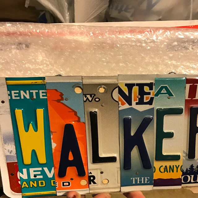 Recycled. License Plate. Room Decor. Sign. Wall hanging.Custom Etsy