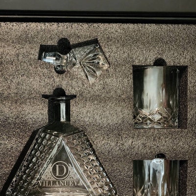 Whiskey Decanter Set Personalized, Glass Decanter, Bourbon Decanter Set ...