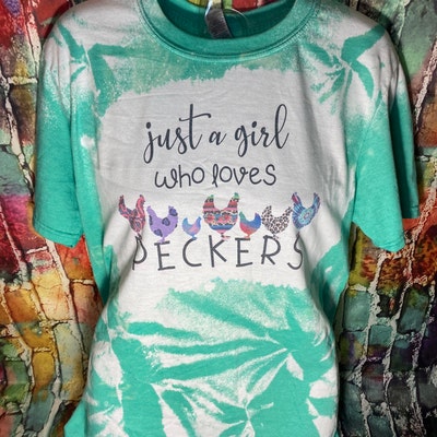 Just A Girl Who Loves PECKERS, Sublimation, Funny Humor Chicken Shirt ...