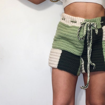 Crochet Checkered Shorts Pattern PDF PATTERN ONLY - Etsy