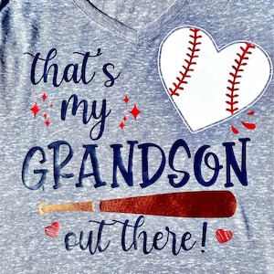 That's My Grandson Out There Svg, Baseball Grandma Svg, Mother's Day ...