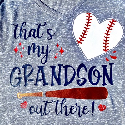 That's My Grandson Out There Svg, Baseball Grandma Svg, Mother's Day ...