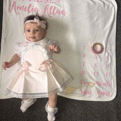 White Organza lace christening Dress
