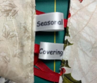 Satin sew on labels - Font Comic (Dims 61x12mm - 2.40x0.472 inch)