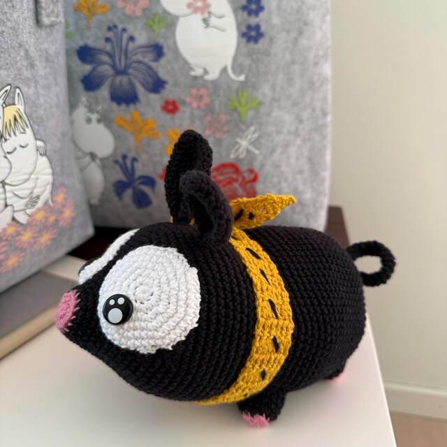 Pちゃん編み図、Pちゃん編みぐるみ、らんま1/2、響良牙、アニメ編み図