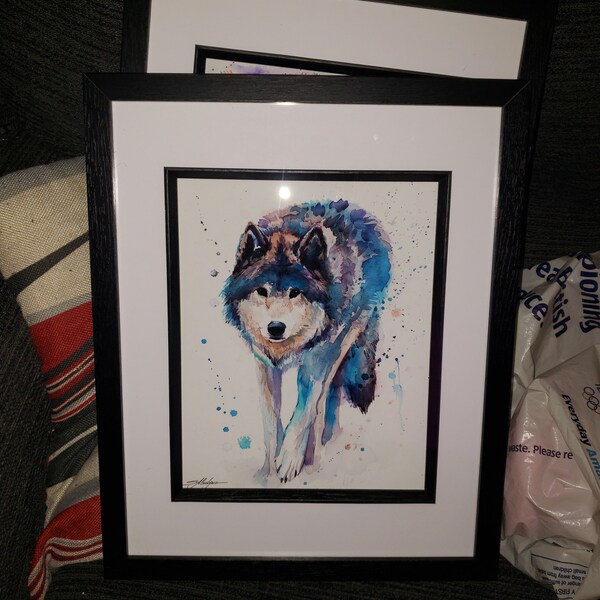 Wolf Watercolor Painting Print by Slaveika Aladjova, Art, Animal ...