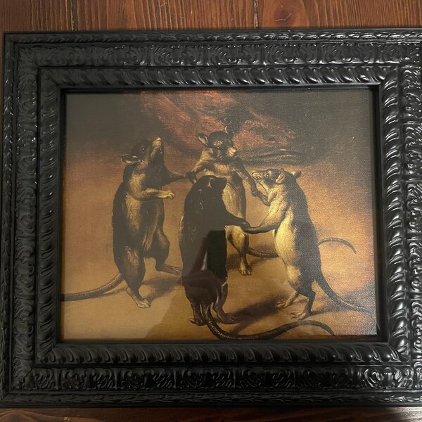 Renaissance Rats The Dance of the Rats, Unframed Art Print, Renaissance Art, Weird ...
