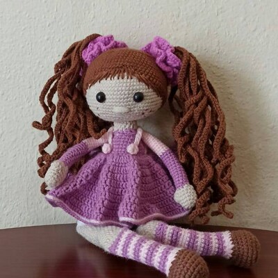 Crochet Doll Pattern Amigurumi Crochet Doll Red-haired Girl - Etsy