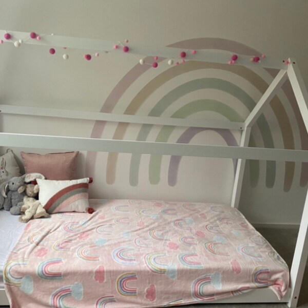Pastel Rainbow Wall Sticker - Wall Decal - Boho Rainbow - Wall Decals ...