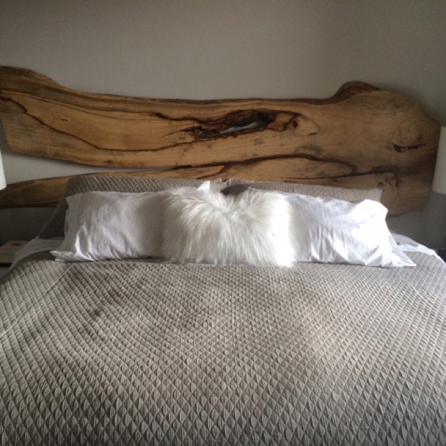 Custom Live Edge Wood Slab Headboards Beautiful large wood Etsy