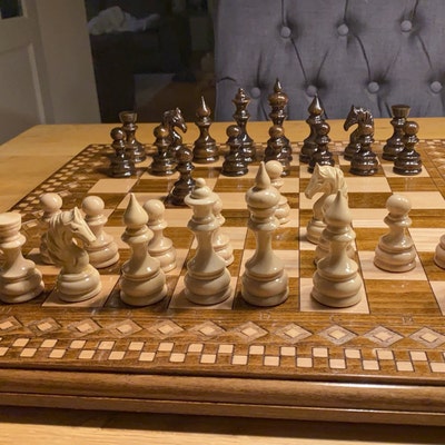 Handmade Wooden Chess Board With Mountain Ararat Armenian - Etsy