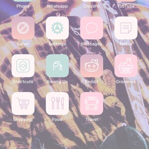 Cotton Candy Pastels 300 Aesthetic Custom App Icons Pack iPhone Ios 14 ...