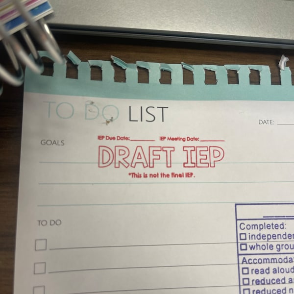 Classroom Observation Data Notepad | 50 Sheets - Etsy