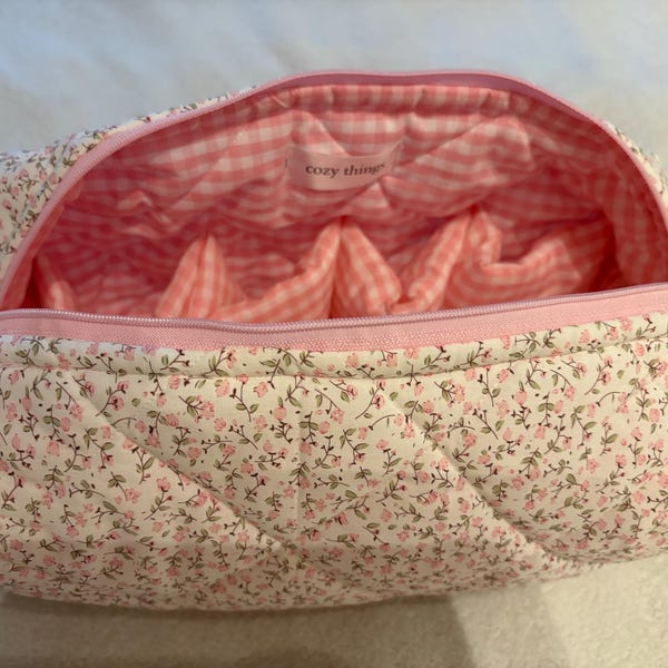 Weslyn Quilted Pencil Case-Spruce Mint | Love Shack Fancy main image 0