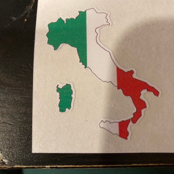 T-shirt Italie Carte Silhouette Avec Villes - Taille S à 3XL - 100% Coton - Neuf Personnalisable