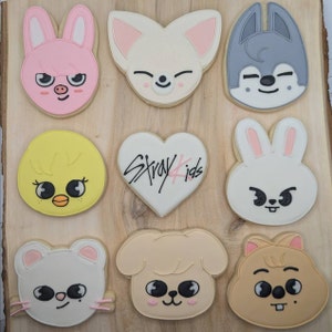 SKZOO Cookie Cutters Set of 8 Models: Wolf Chan, Leebit, Dwaekki