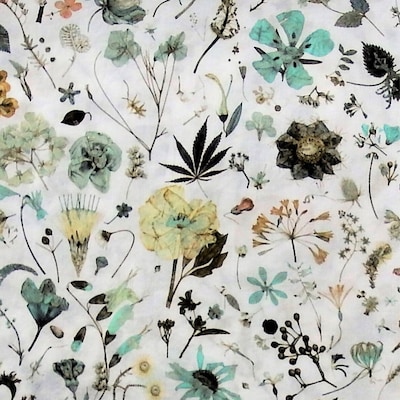 Liberty of London Bandana, Botanical Garden, Hydrangeas, Blues ...