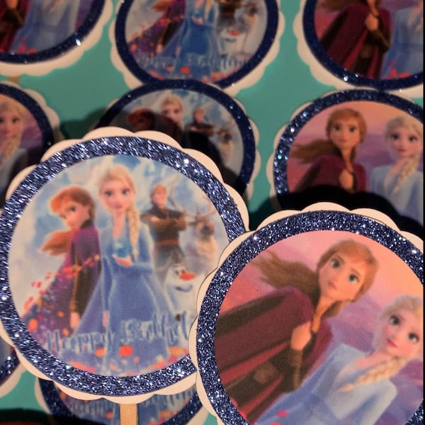 Printable FROZEN 2 Cupcake Toppers, Digital Download, Printable Cupcake ...