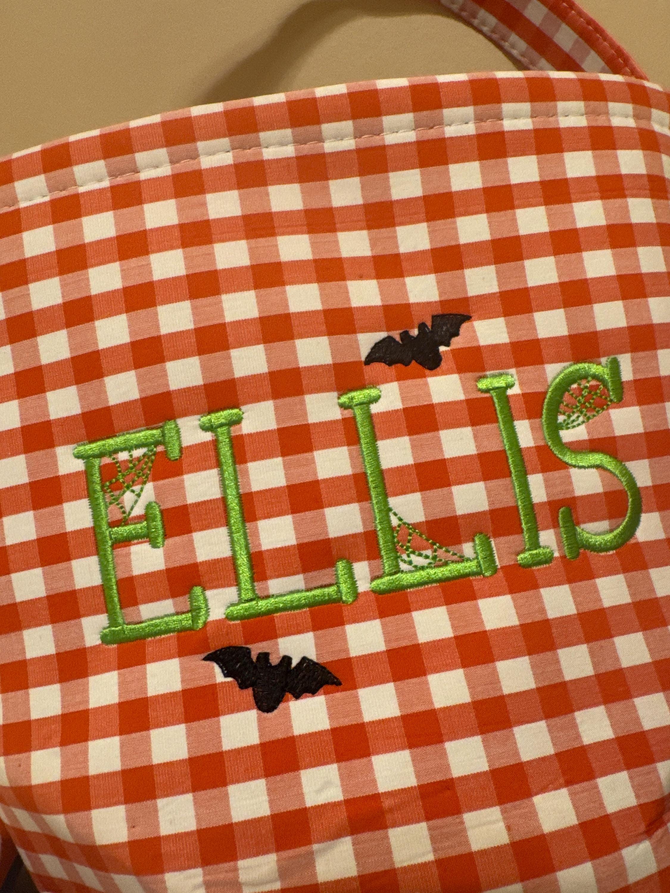 Customer photo for 7 Halloween embroidery fonts bundle