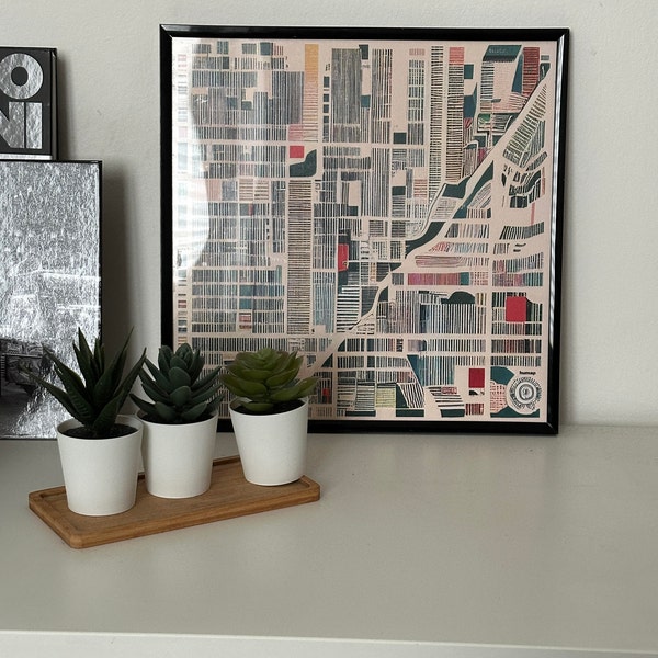 Milan Map Abstract City Map - Iap 600x600.5738360765 6fb1l2ow 