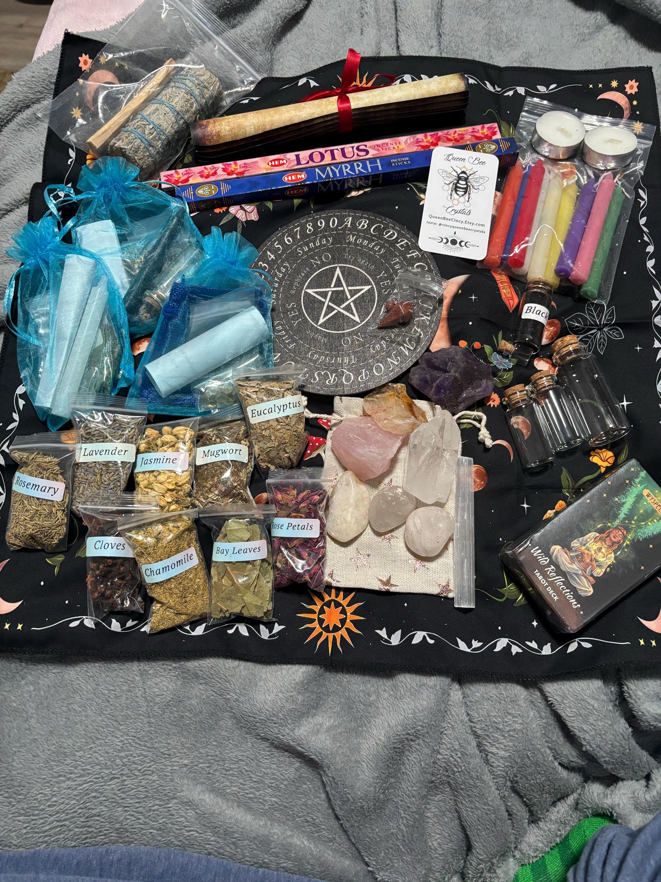 Beginner Witch Kit - A Perfect Start to Your Magical Journey! - PLEASE read description for list of items included (box not included)