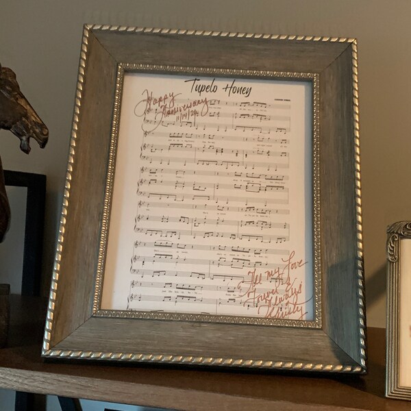Printable Custom Music Sheet, Custom Song, Anniversary Gift, Birthday ...