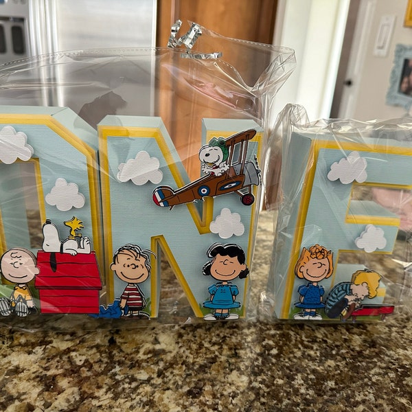 Charlie Brown 3D Letters - Etsy