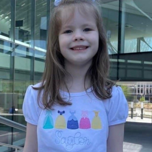 T-shirt Fille Princesse Avec Couronne Et Paillettes - Couleur Saumon - 100% Coton - Neuf Sans étiquettes