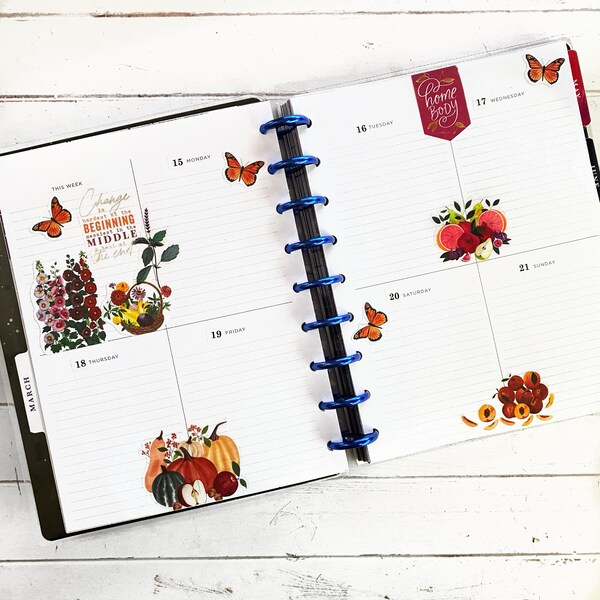 Undated Weekly Planner Printable • Quadrant Layout • 7" X 9.25" HP ...