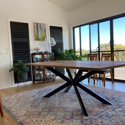 Metal Dining Room Table Legs. Industrial Spider Steel Dining Table Legs ...