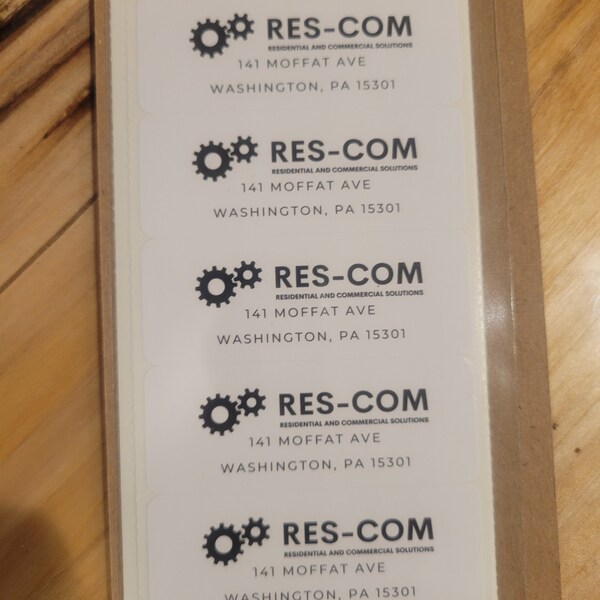 Custom Design Return Address Labels PRINTED | White Matte Address ...