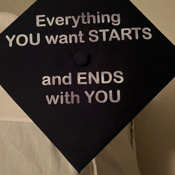Custom Graduation Cap Iron on Transfer, Graduation Cap Decal, Custom ...