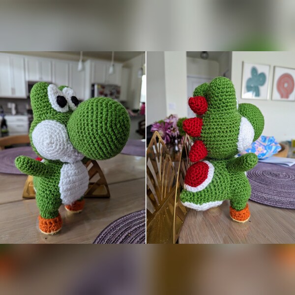 Yoshi Crochet Pattern | Amigurumi PDF Download | Geek Crochet Toy - Etsy