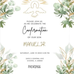 Printable First Communion Invitation Communion Invitation Template ...
